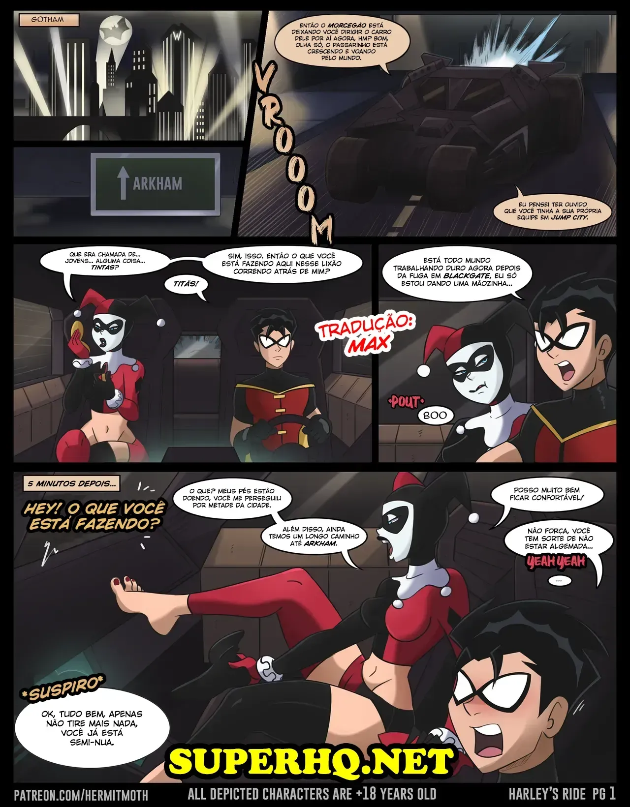 Harley Quinn Transada no Batman: Aventura Erótica com a Arlequina
