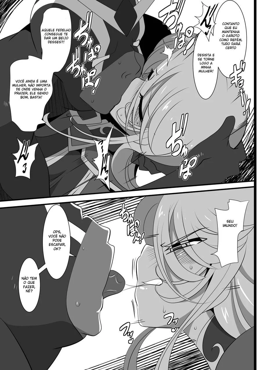 Hentai de Fêmea Dominadora Subjugando a Heroína com Prazer Sádico