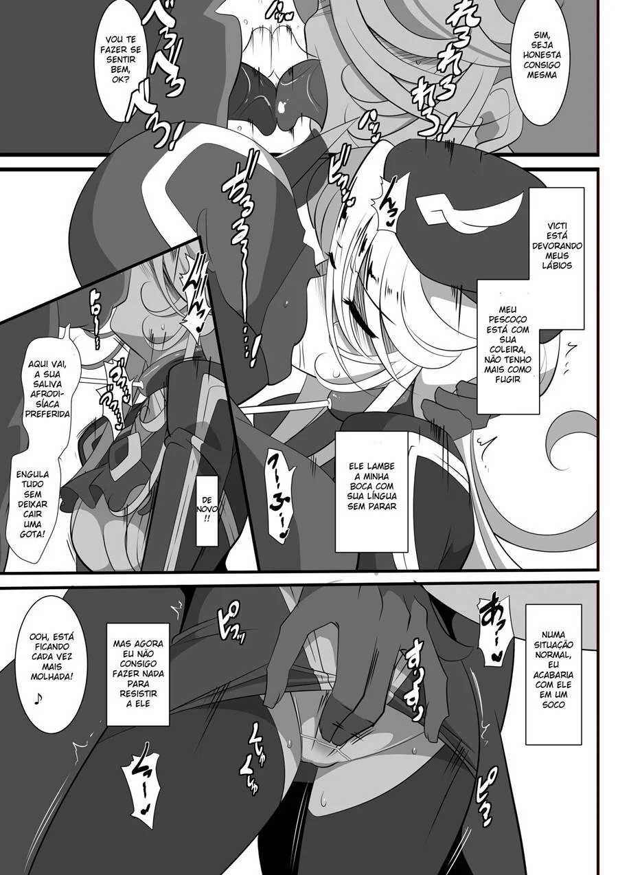 Hentai de Fêmea Dominadora Subjugando a Heroína com Prazer Sádico