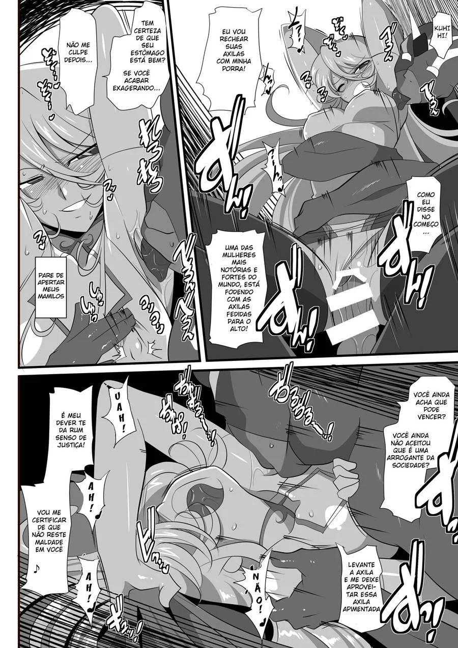 Hentai de Fêmea Dominadora Subjugando a Heroína com Prazer Sádico