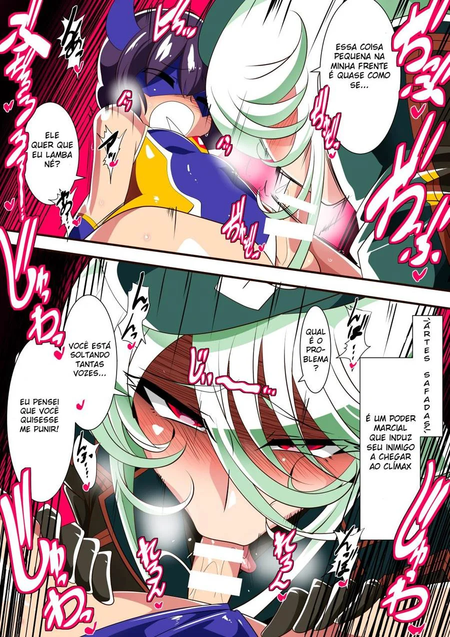 Hentai de Fêmea Dominadora Subjugando a Heroína com Prazer Sádico