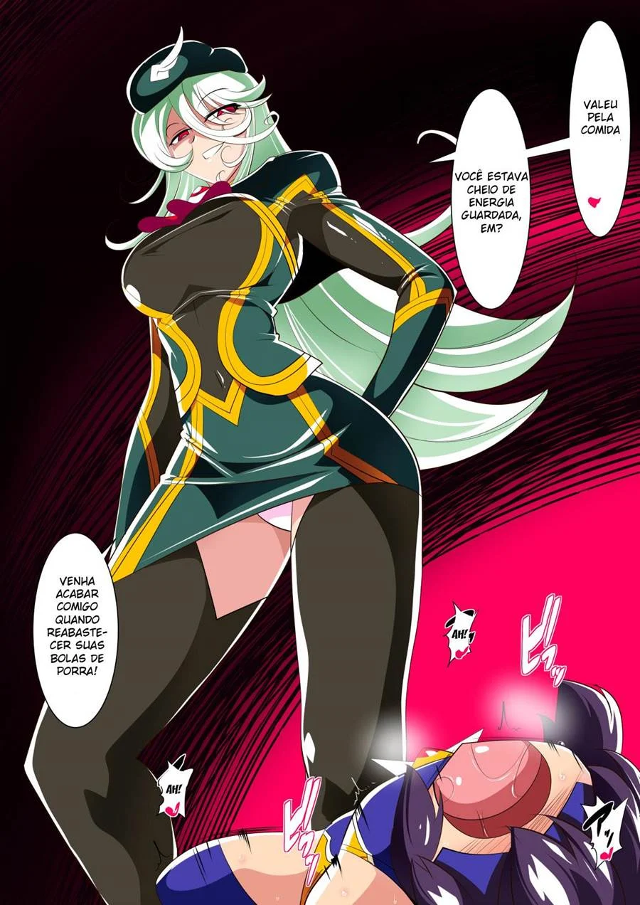 Hentai de Fêmea Dominadora Subjugando a Heroína com Prazer Sádico