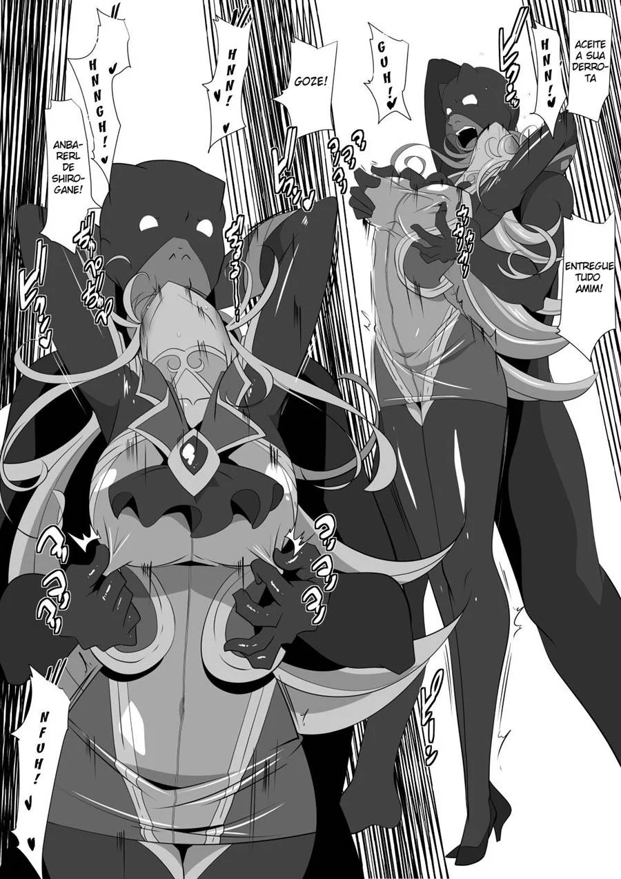 Hentai de Fêmea Dominadora Subjugando a Heroína com Prazer Sádico