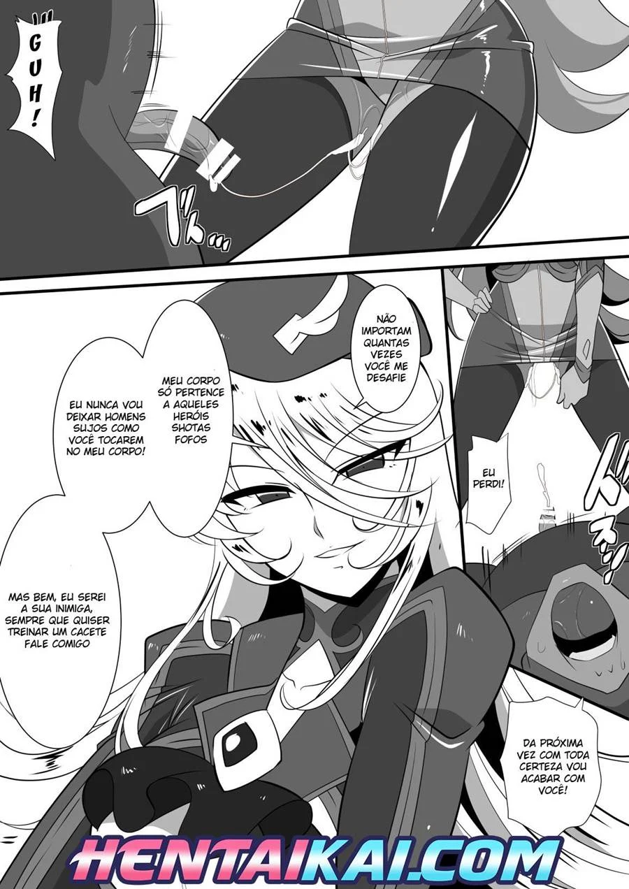 Hentai de Fêmea Dominadora Subjugando a Heroína com Prazer Sádico