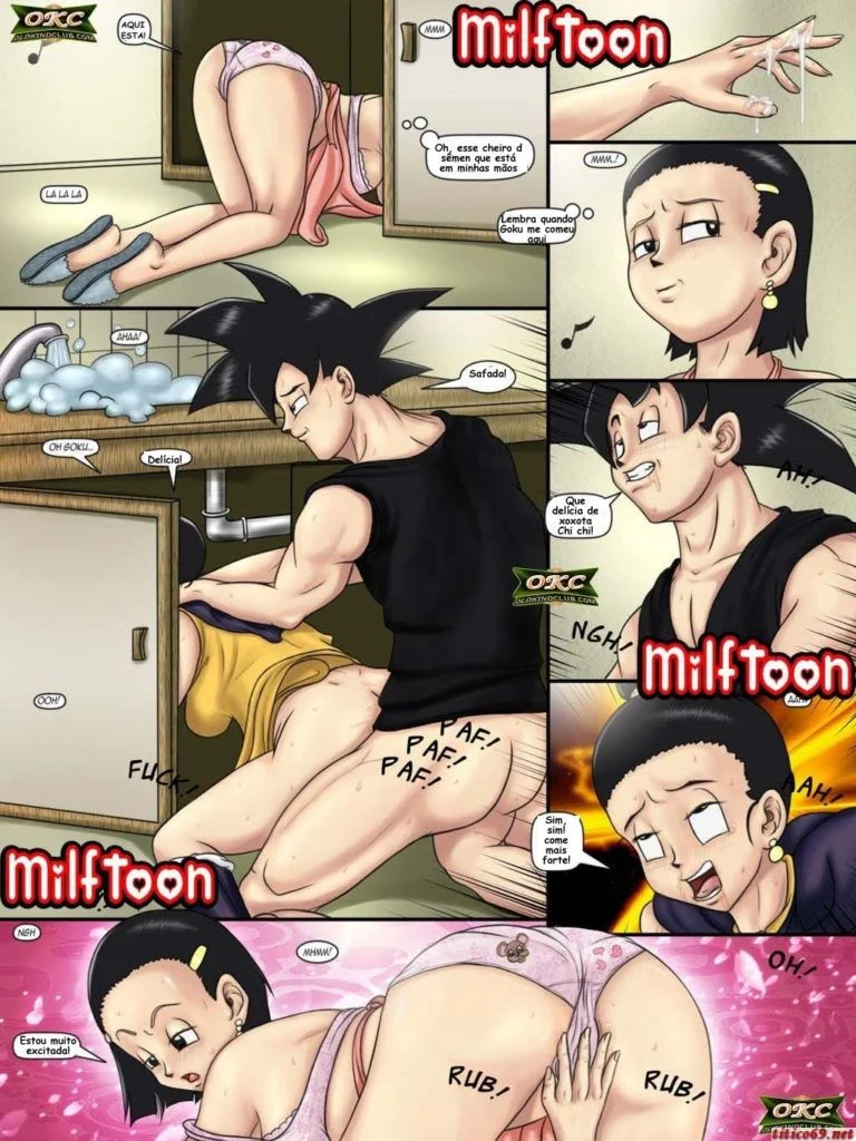 Explícito - A Siririca Descabelada: Goten e Chi-Chi em uma Suruba Hot de Família no Universo Dragon Ball