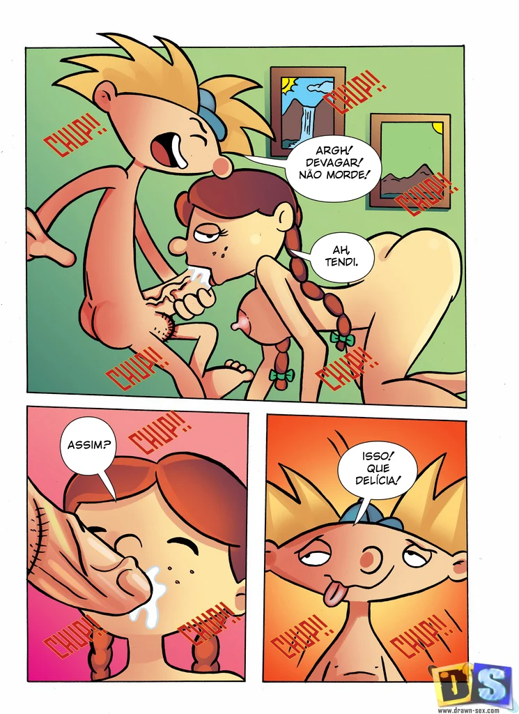 Arvold e Helga em Aventuras Proibidas nos Bastidores do Pátio