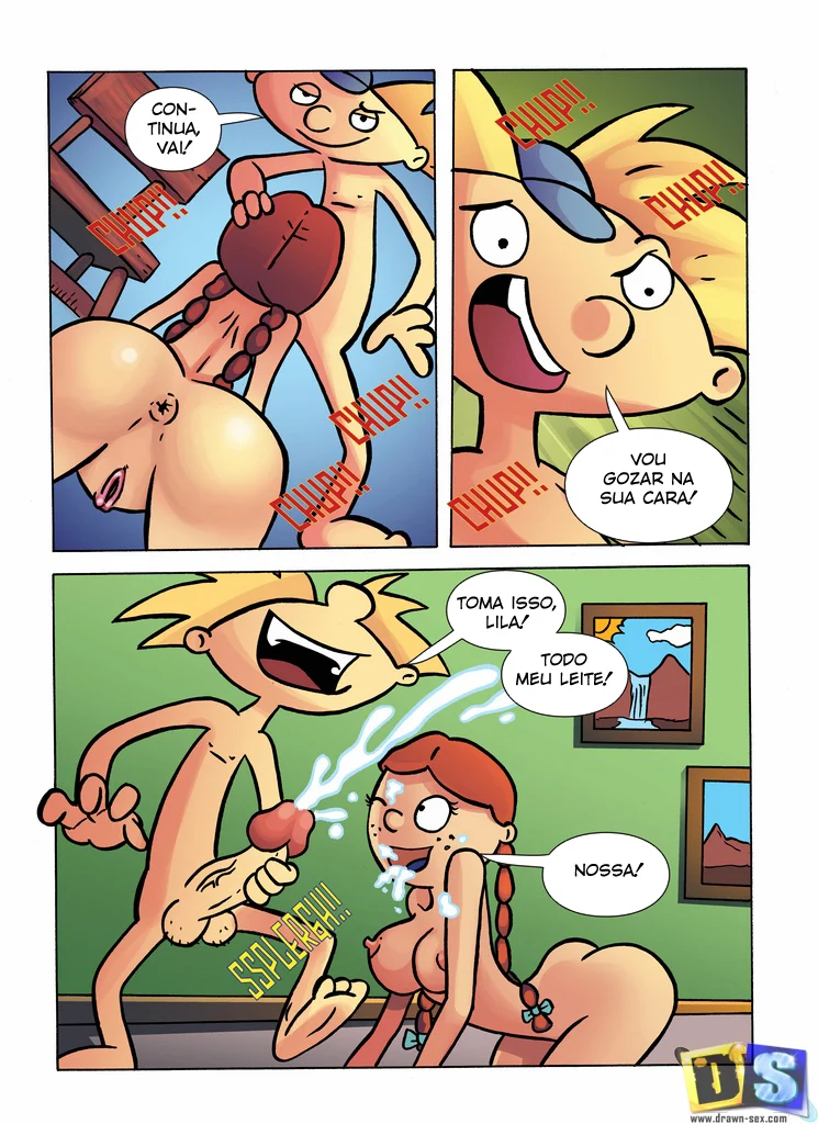 Arvold e Helga em Aventuras Proibidas nos Bastidores do Pátio