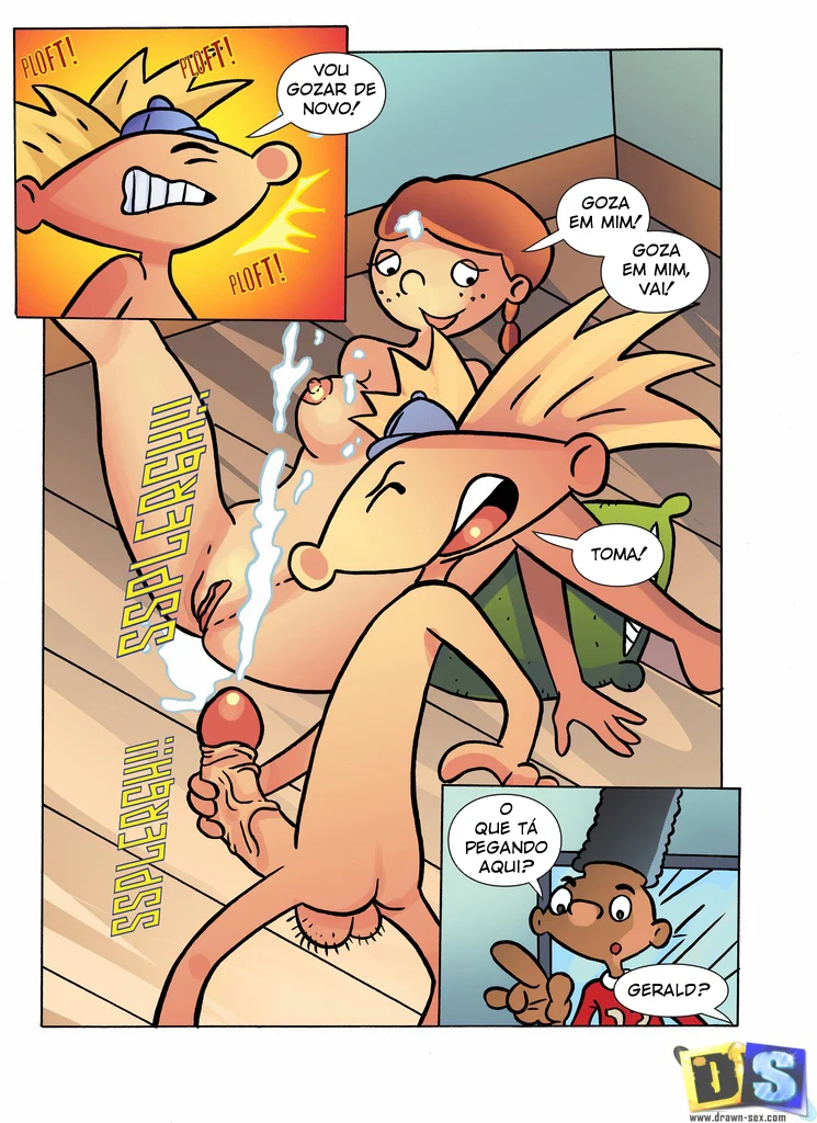 Arvold e Helga em Aventuras Proibidas nos Bastidores do Pátio
