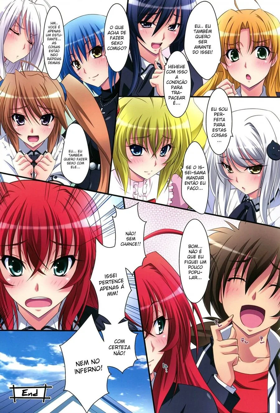 Explosão de Putaria em Quadrinhos: Highschool DXD Nua e Sem Vergonha