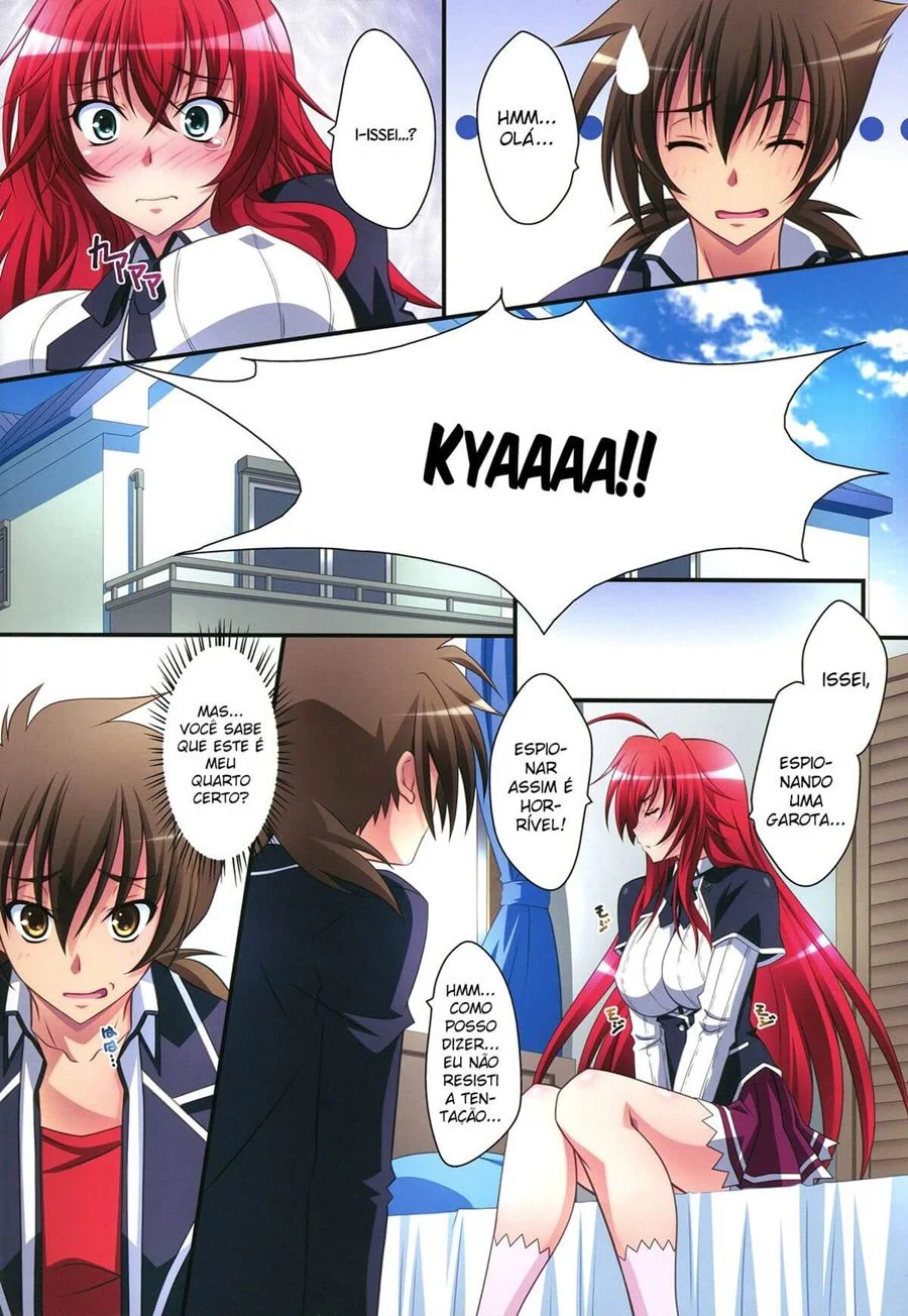 Explosão de Putaria em Quadrinhos: Highschool DXD Nua e Sem Vergonha