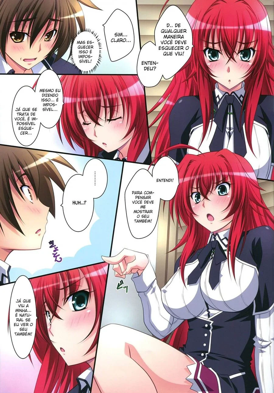 Explosão de Putaria em Quadrinhos: Highschool DXD Nua e Sem Vergonha