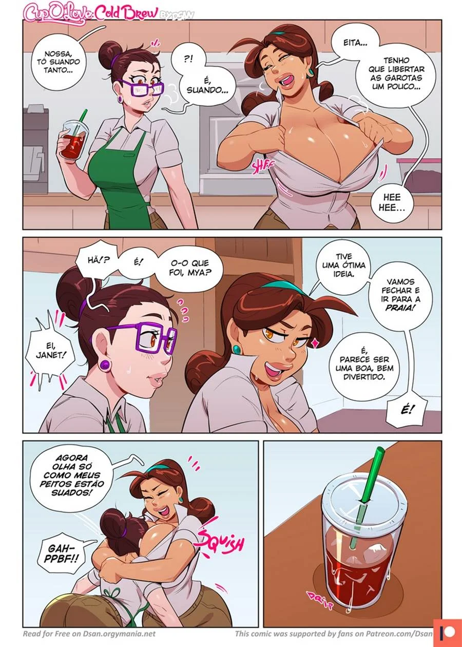 Amigas Seduzem com Café Gelado e Fetiche de Pés Explícito Amigas Seduzem com Café Gelado e Fetiche de Pés Explícito
