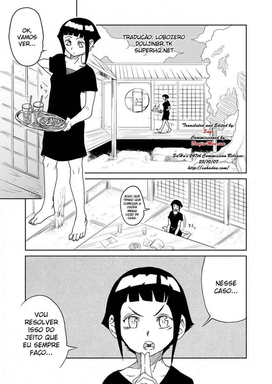 Hinata Melada de Tesão Implorando por Pirocada no Quadrinho Erótico