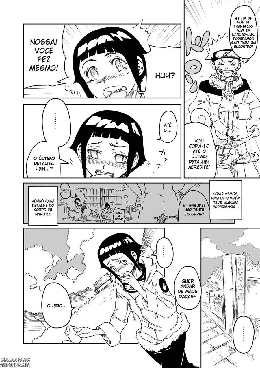 Hinata Melada de Tesão Implorando por Pirocada no Quadrinho Erótico
