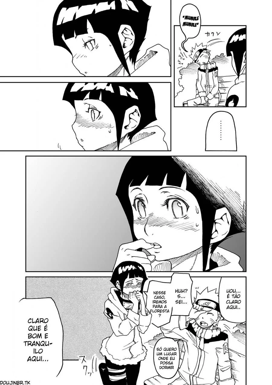 Hinata Melada de Tesão Implorando por Pirocada no Quadrinho Erótico