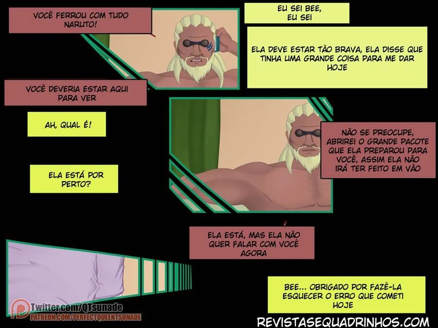 Hinata Dando Para o Mestre Bee: Foda Explícita em HQ Pornô