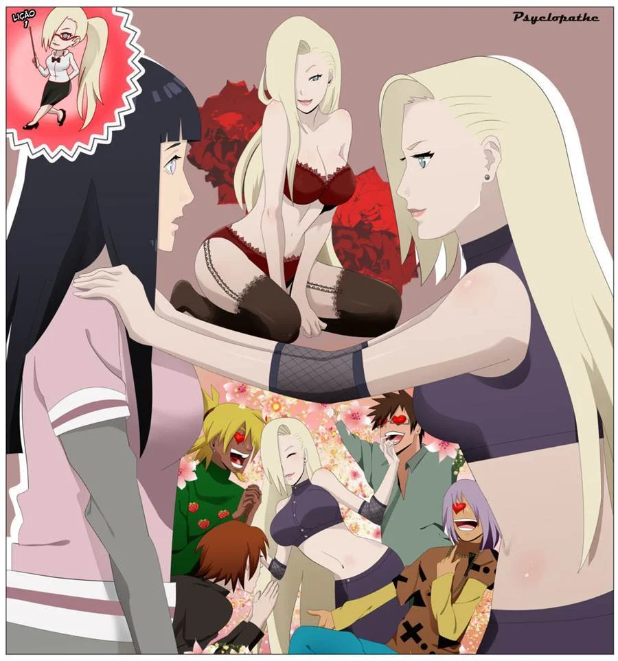 Safadas da Vila da Folha: Hinata e Ino no Sexo Explícito com Naruto!