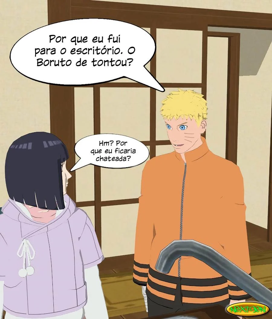 Mamãe Hinata Transando com Amigos do Filho - Hentai Explícito de Naruto