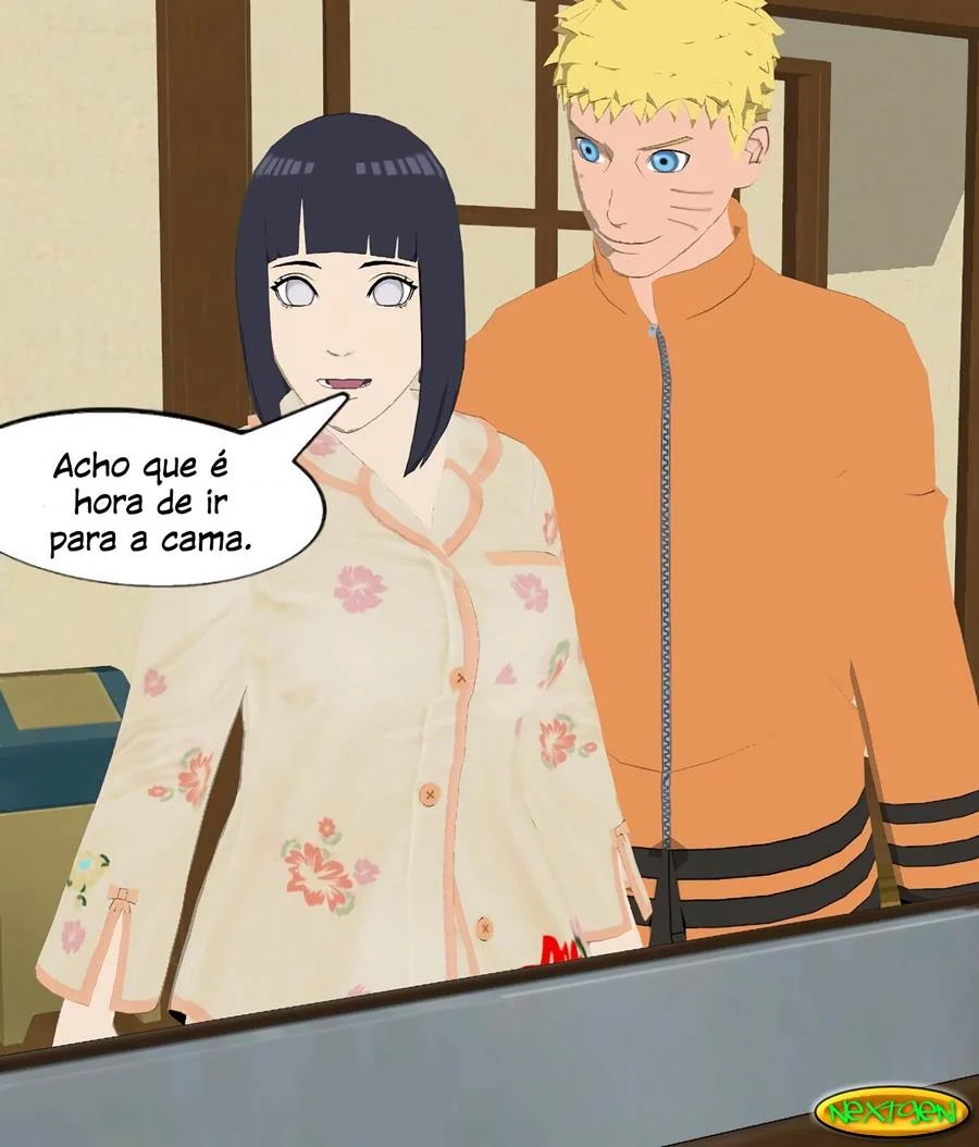 Mamãe Hinata Transando com Amigos do Filho - Hentai Explícito de Naruto