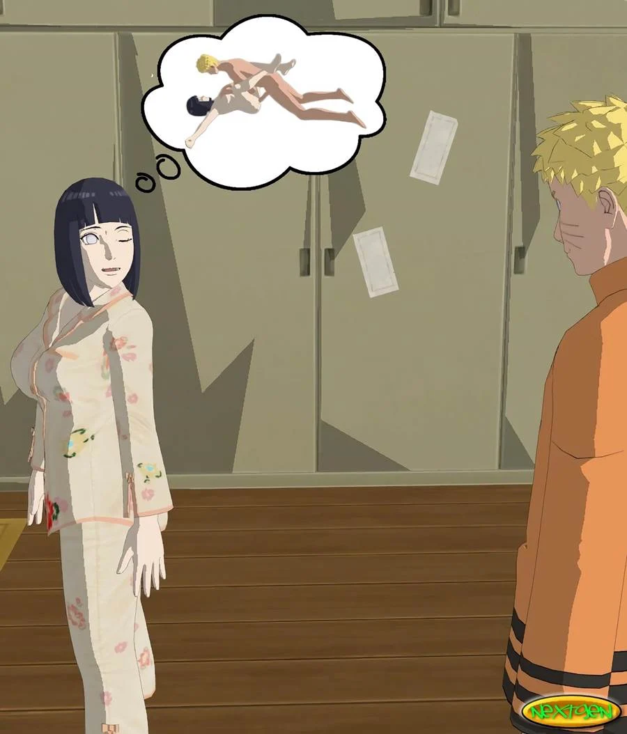 Mamãe Hinata Transando com Amigos do Filho - Hentai Explícito de Naruto