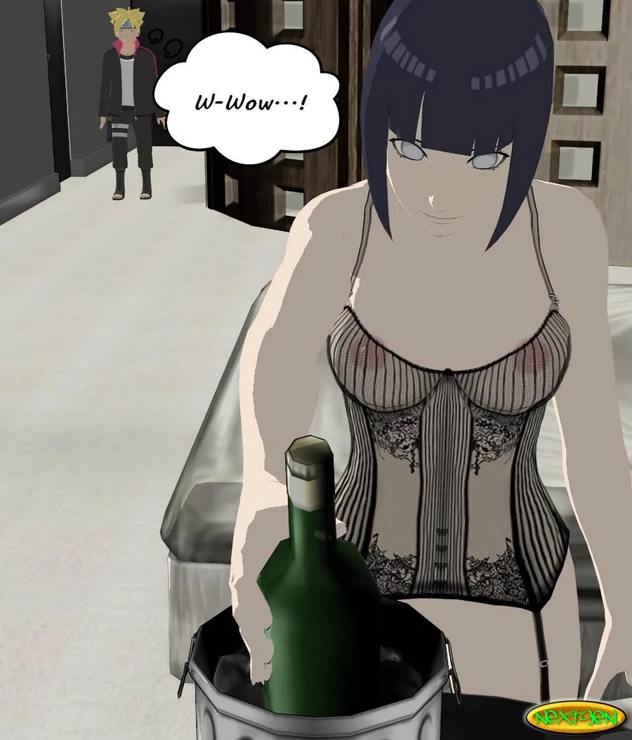Mamãe Hinata Transando com Amigos do Filho - Hentai Explícito de Naruto