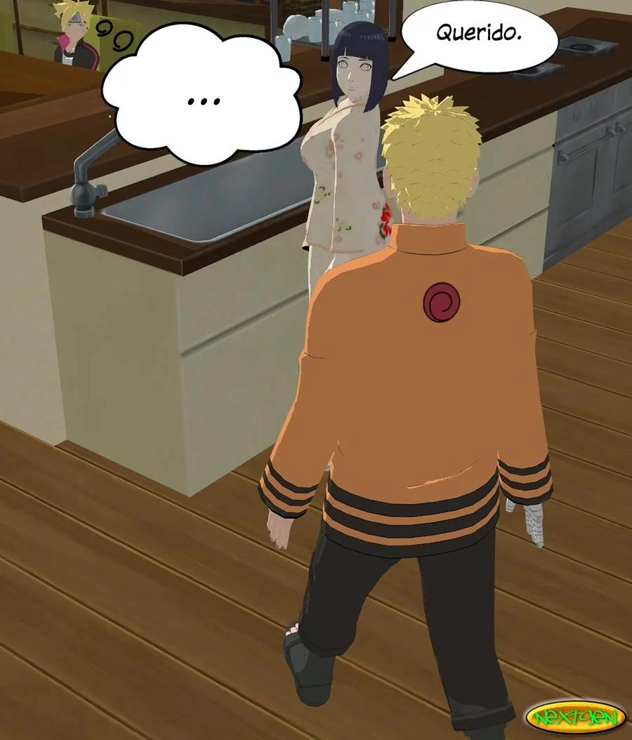 Mamãe Hinata Transando com Amigos do Filho - Hentai Explícito de Naruto