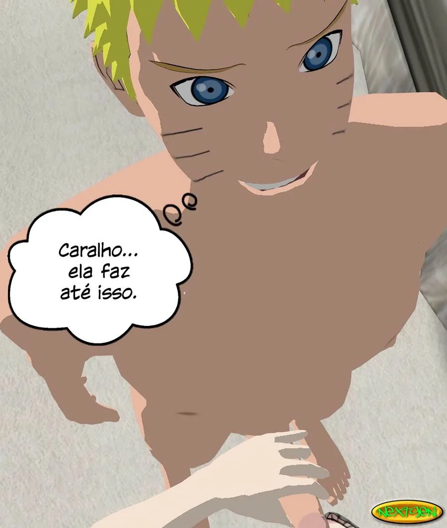 Mamãe Hinata Transando com Amigos do Filho - Hentai Explícito de Naruto