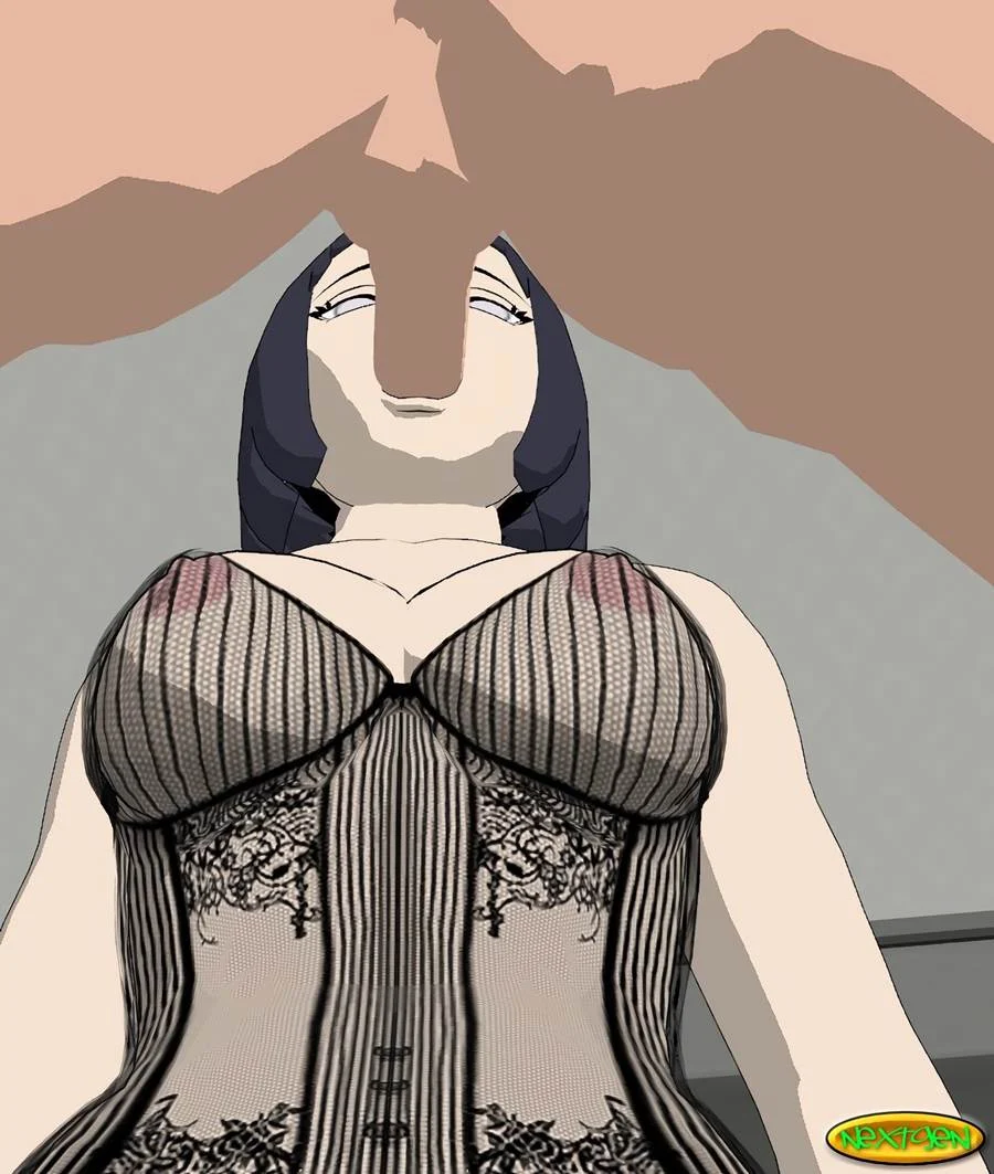 Mamãe Hinata Transando com Amigos do Filho - Hentai Explícito de Naruto