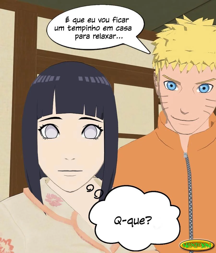 Mamãe Hinata Transando com Amigos do Filho - Hentai Explícito de Naruto
