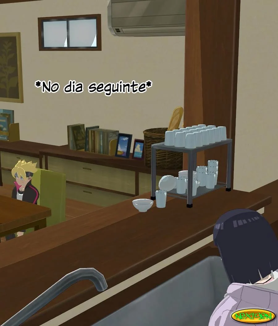 Mamãe Hinata Transando com Amigos do Filho - Hentai Explícito de Naruto