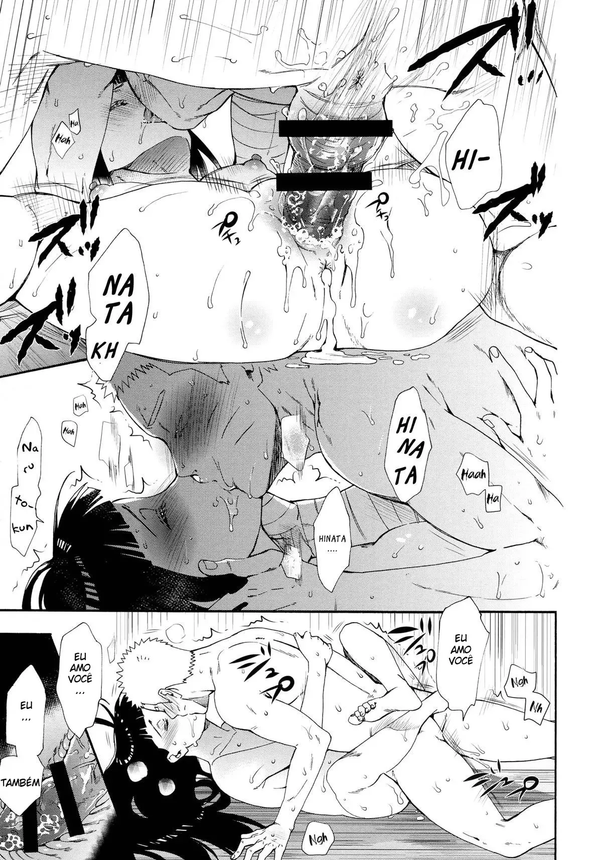 Hinata transando com clones de Naruto - Hentai Explícito em HQ
