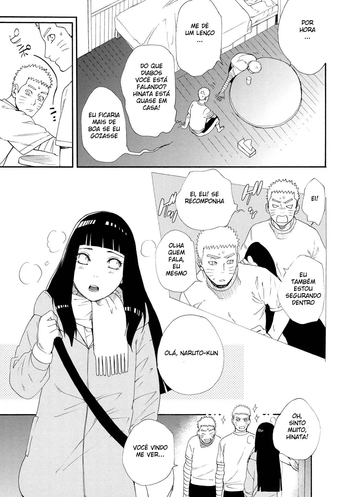 Hinata transando com clones de Naruto - Hentai Explícito em HQ
