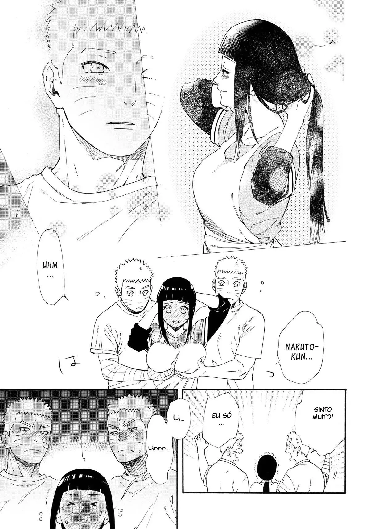Hinata transando com clones de Naruto - Hentai Explícito em HQ