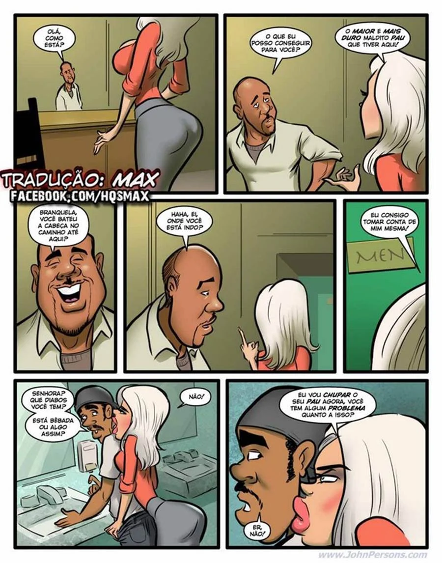 Submissão Interracial: Dominada pelo Cock Negro em HQ Explícita