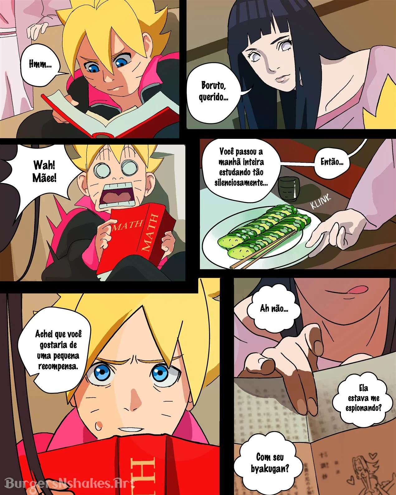 Uma mãe adicta ao membro do próprio filho em HQ proibida de Boruto