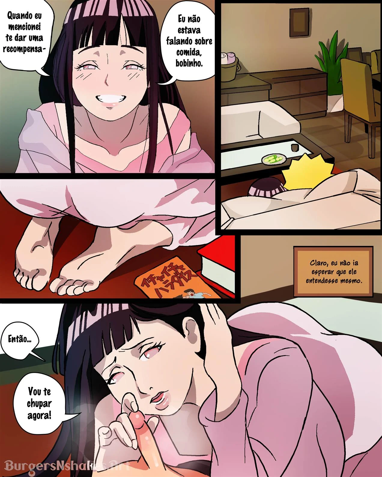 Uma mãe adicta ao membro do próprio filho em HQ proibida de Boruto