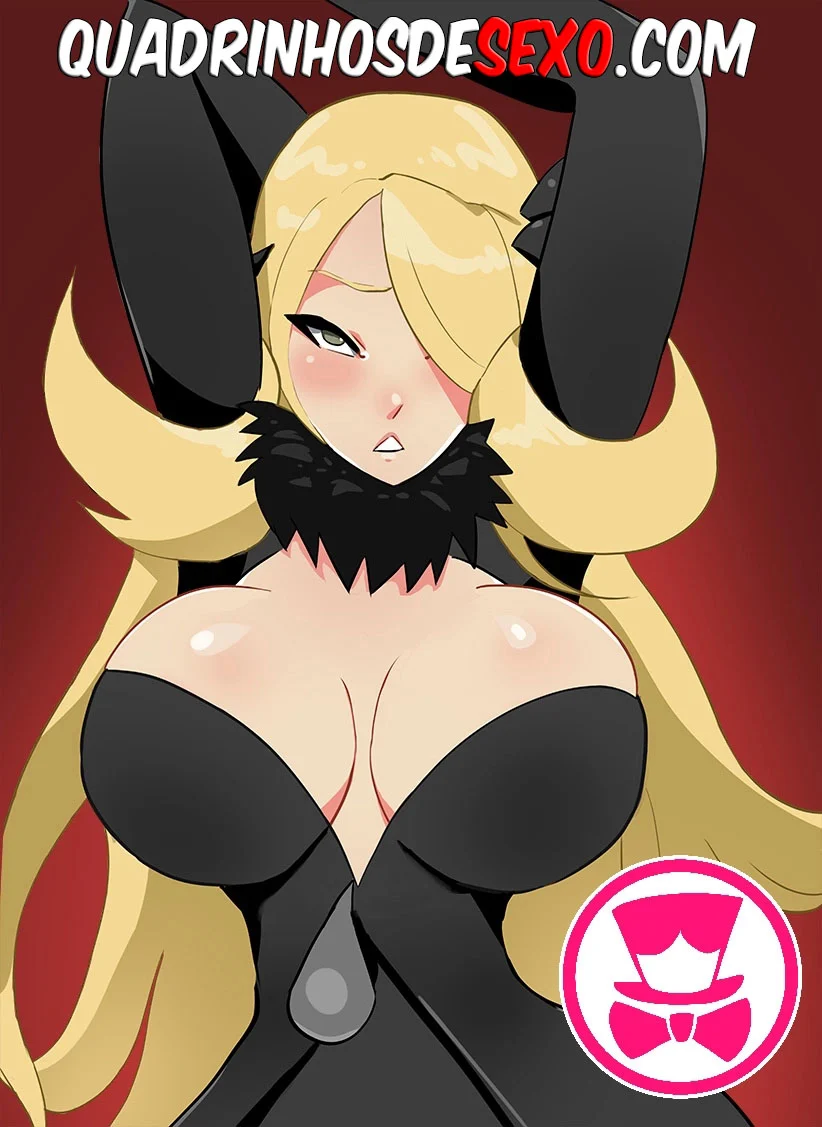 Cynthia Fode Duro com um Pokémon em Quadrinhos Eróticos Explícitos