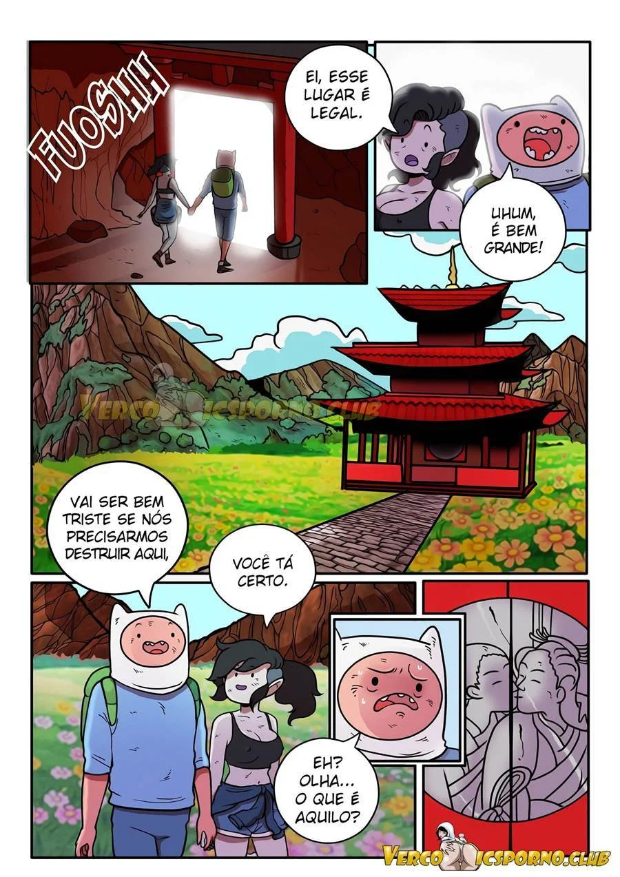 Fogo no parque: Aventuras proibidas de Finn e Jake nos quadrinhos íntimos