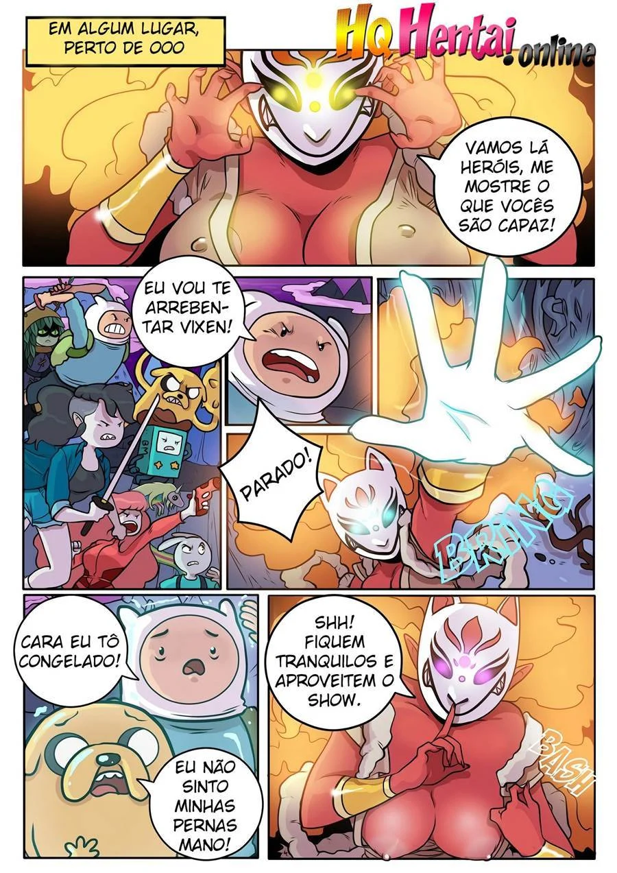 Fogo no parque: Aventuras proibidas de Finn e Jake nos quadrinhos íntimos