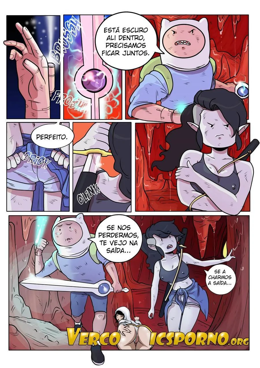 Fogo no parque: Aventuras proibidas de Finn e Jake nos quadrinhos íntimos