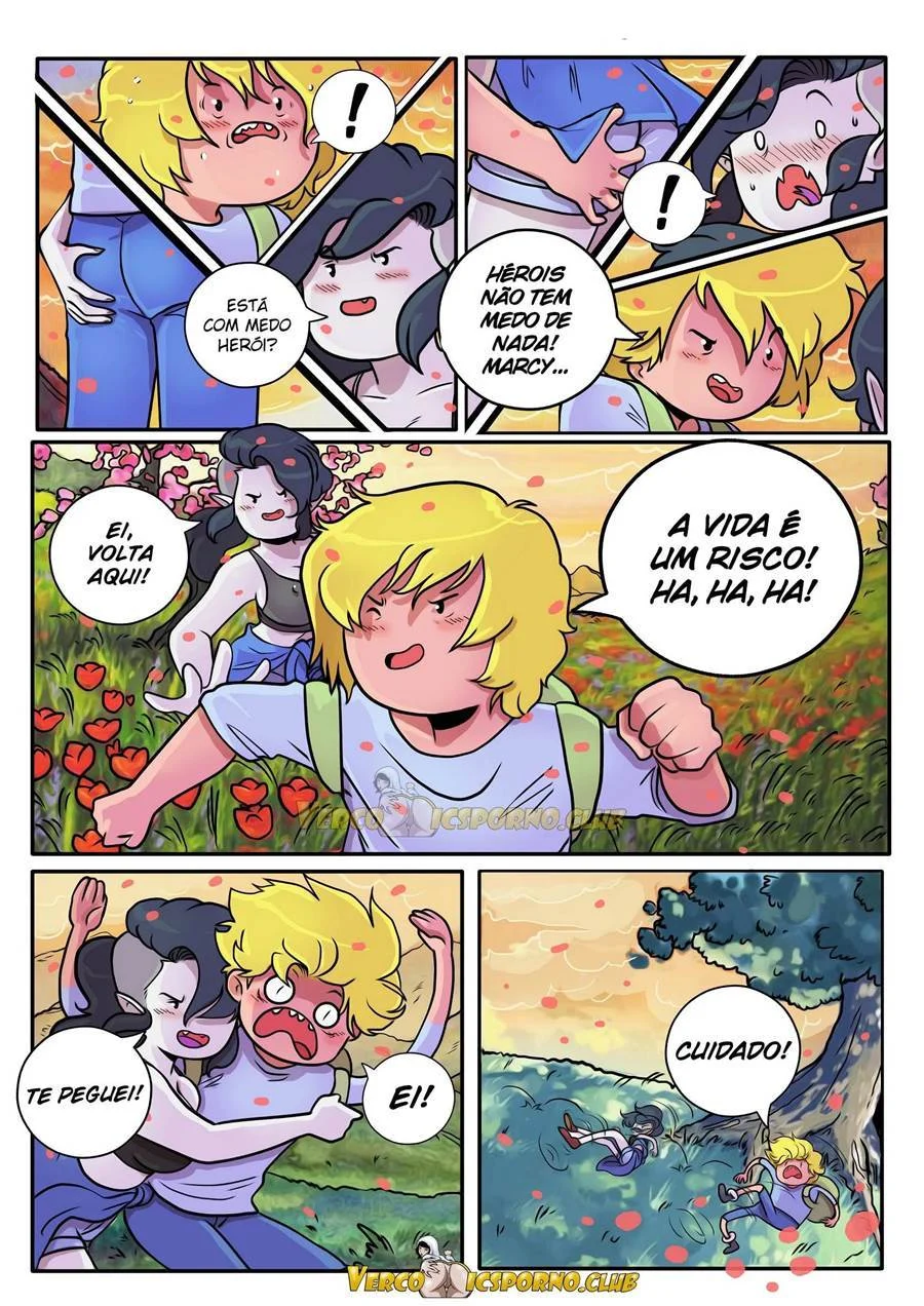 Fogo no parque: Aventuras proibidas de Finn e Jake nos quadrinhos íntimos