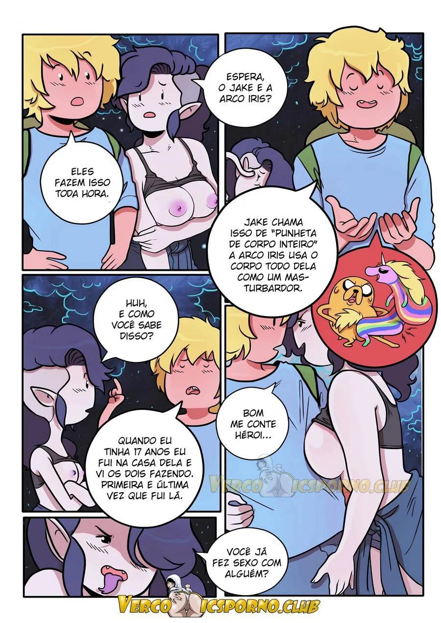 Fogo no parque: Aventuras proibidas de Finn e Jake nos quadrinhos íntimos