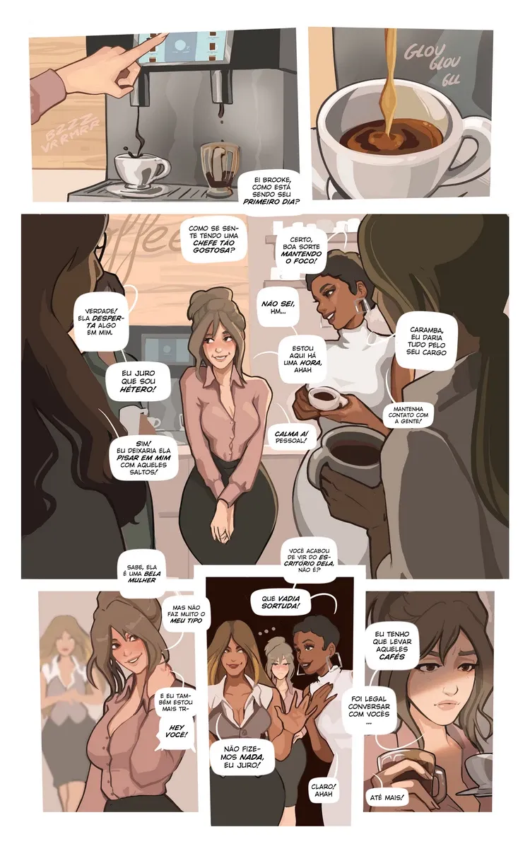 Eu Transei Com Minha Chefe Caliente - Hentai Explícito em HQ