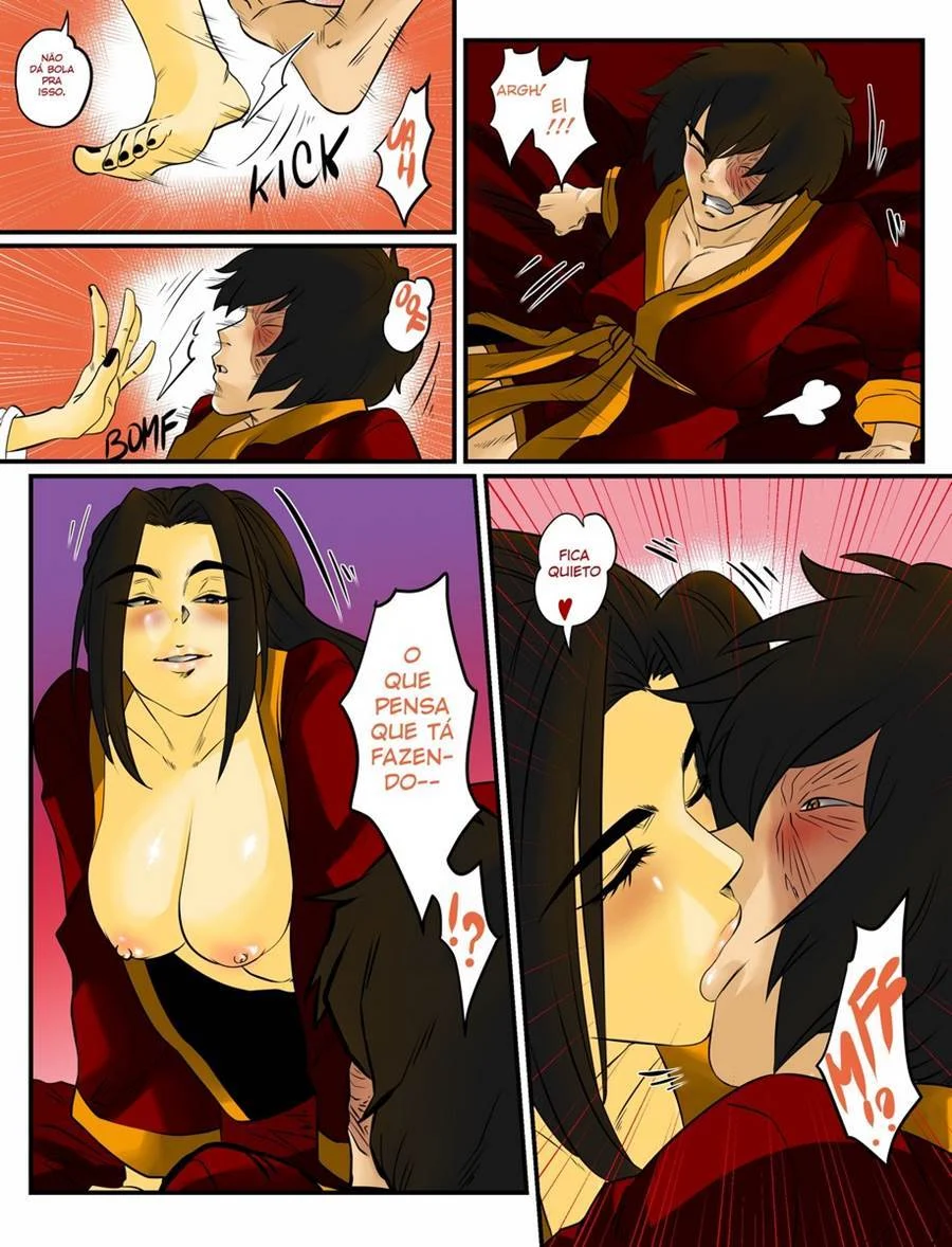 Paródia Picante de Avatar: Cenas de Sexo Explícito nos Quadrinhos