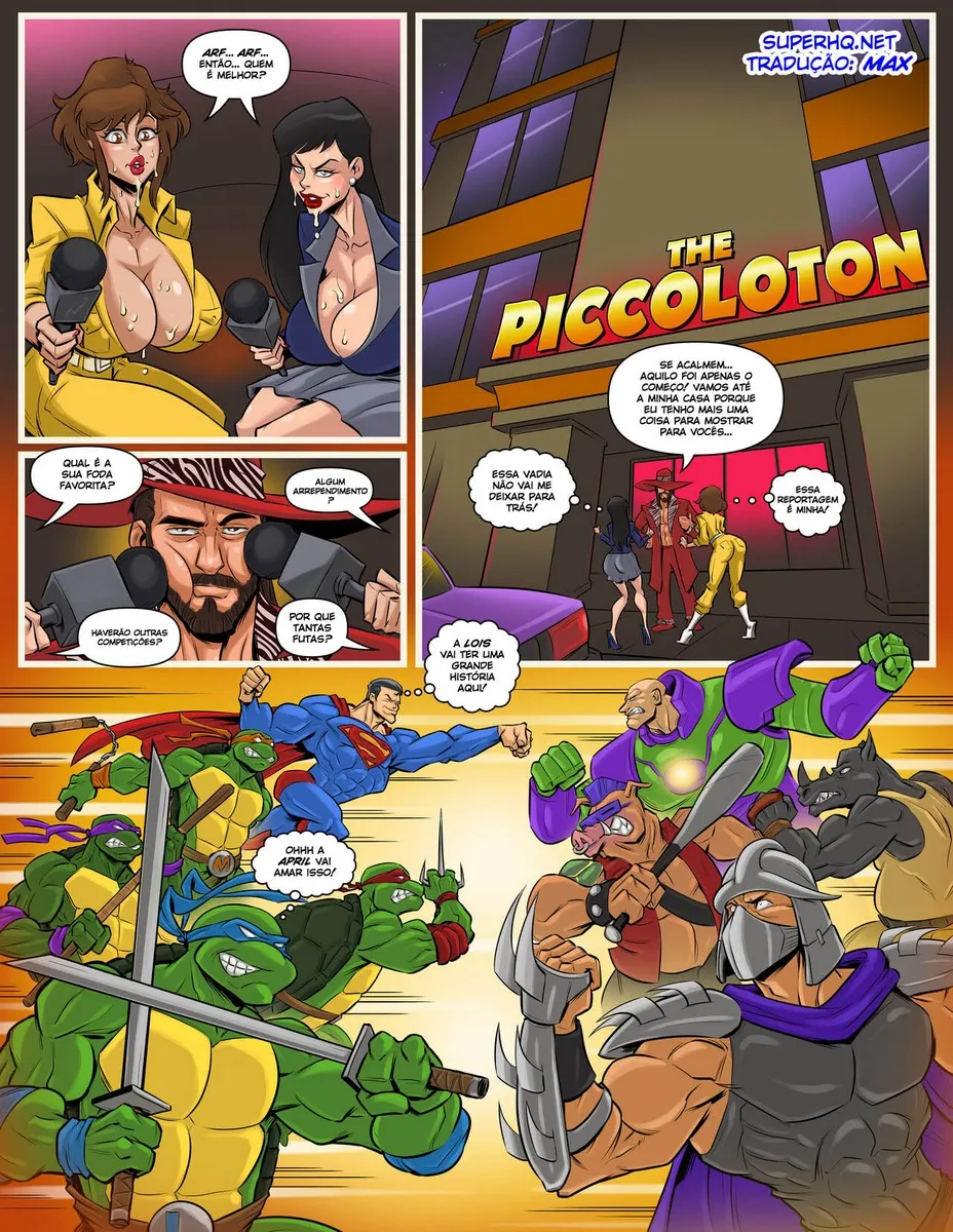 Quadrinhos Eróticos: April vs Lois Lane - Duelo Proibido e Safado