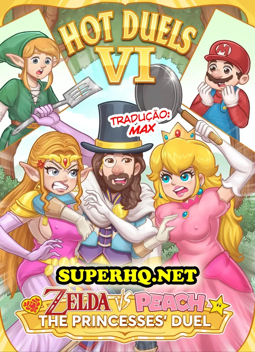 Esmagando a Princesa: Zelda Vs Peach em Combate Erótico Insano