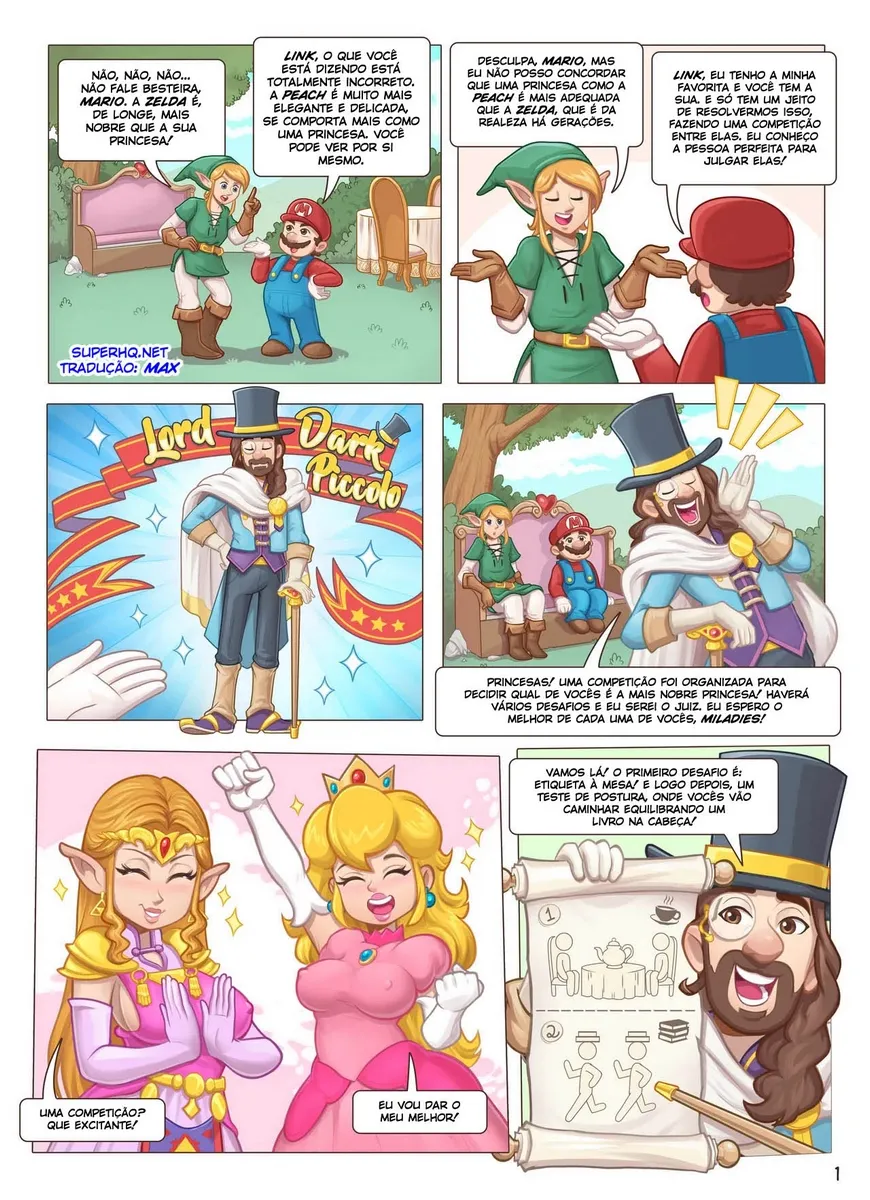 Esmagando a Princesa: Zelda Vs Peach em Combate Erótico Insano