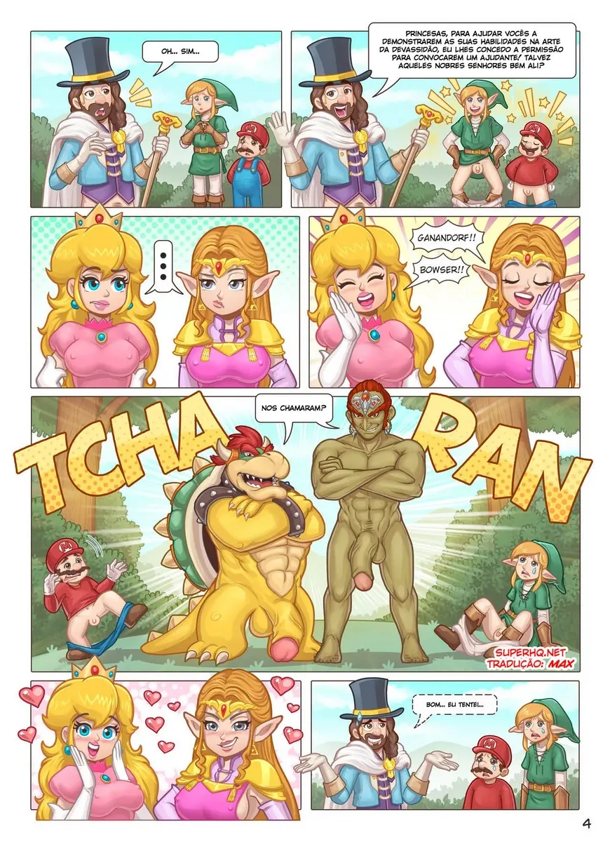Esmagando a Princesa: Zelda Vs Peach em Combate Erótico Insano