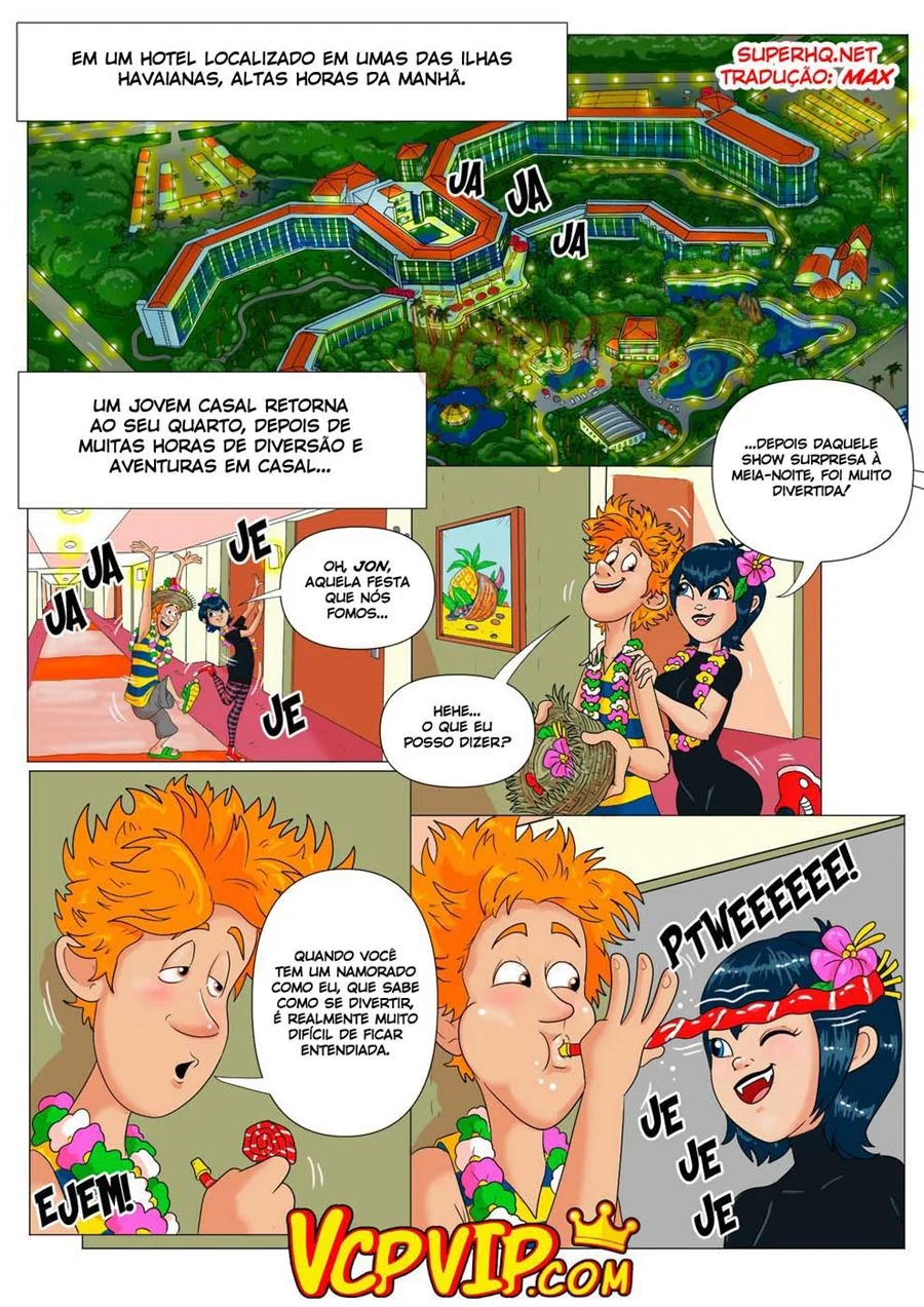 Uma Noite de Pura Luxúria no Hotel Transylvania - Quadrinhos Eróticos Explícitos