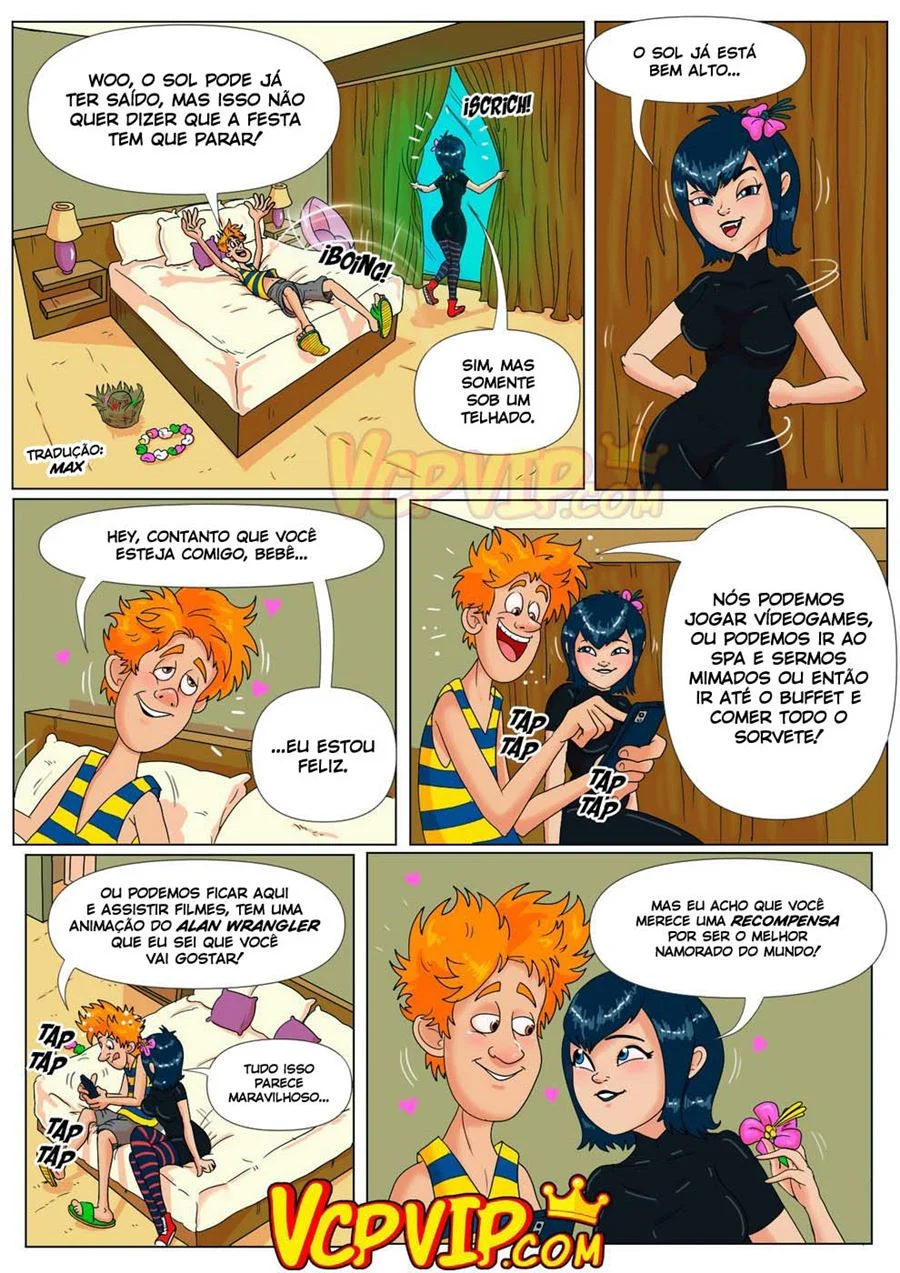 Uma Noite de Pura Luxúria no Hotel Transylvania - Quadrinhos Eróticos Explícitos